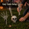 Halloween Skeleton Yard Decoration – 5-Piece Skull & Bone Ground