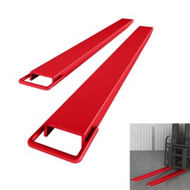 Forklift Extensions, 4.5 Inch Width 72 Inch Fork Extension, Heavy Duty Steel Pallet Fork Extensions Fits for 4.3-4.5" Width Forklifts Lift Truck Forklift Loaders, 1 Pair Forklifts Extension