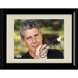 Anthony Bourdain Autograph Promo Print - Celebrity Chef and Television Star - Framed 8x10