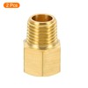 sourcing map 1/4 NPT Male x 1/4 NPT Female Brass