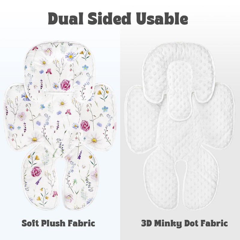 Pea Pod Infant Car Seat Pad 2-in-1 Baby Car Seat