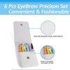 CVNRCLP 6-Piece Eyebrow Tweezers Set - Precision Tweezers for Eyebrow