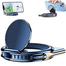 Soporte Magnético Celular para Auto,Plegable Soporte Magnetico para Auto, Plegable y Rotación de 360°,Mini Base Magnetica Auto,Super Magnético,para Todos los Teléfonos