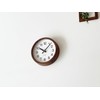 KATOMOKU Muku Clock 16 Walnut Radio Clock Continuous Second Hand
