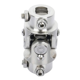 OCPTY Chrome Universal Steering Shaft U-Joint Coupler 3/4" DD * 3/4" DD Single 83mm U Joint Shaft