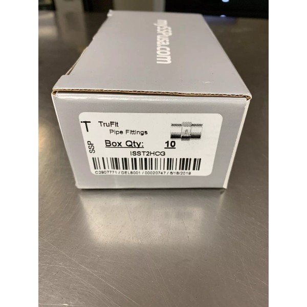 Trufit Pipe Fittings ISST2HCG Qty 1 New In Box