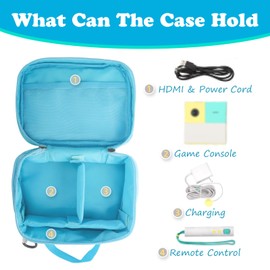 Travel Storage Case Compatible with Nex Playground Game System,Organizer Case for Active Game Console, Power Cord, Remote