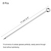 sourcing map Metal Cocktail Picks 8Pcs, Reusable Stainless Steel Cocktail