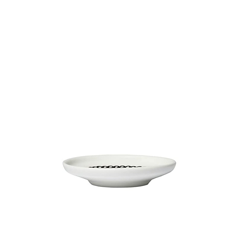 Marimekko Siirtolapuutarha Plate; 8.5 x 1.5 - White, Black