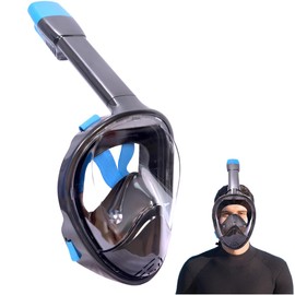 Wsobue Diving Mask, Full Mask, Snorkel Mask, Anti-Fog, Anti-Leak, 180° Field of View, Compatible Mask, Diving Goggles for Adults and Youth