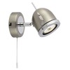 Searchlight Palmer - 1 Light Spotlight, Satin Silver with Chrome