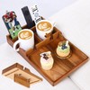 Couch Insert Tray for Middle Seat, Acacia Wood Couch Table