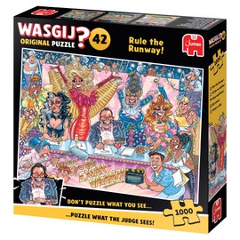 Wasgij Original 42 - Reines de beauté ! - Rule The Runway! - Puzzle Adultes - Humoristique - Carton 100% recyclé - 1000 Pieces - Jumbo