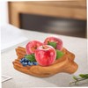 Healeved Hand Carved Wooden Key Bowl Unique Decorative Snack Tray