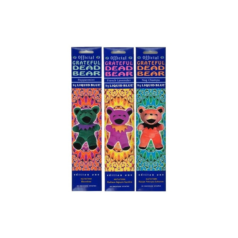 Bean Bear Incense Sticks, Set of 3 Pieces Set A/Gonesh