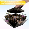 WCHOSOZH Surprise Exploding Gifts Box with 4Pcs Flying Butterflies, Exploding