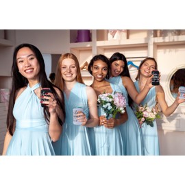 Wedding Can Cooler Collapsible Insulated Neoprene Bulk Drink Holder for Bridal Shower Engagements Bachelorette Party Guest Gifts Party Favors Can Sleeves Unique Wedding Supplies Axipmyh (2 Black)