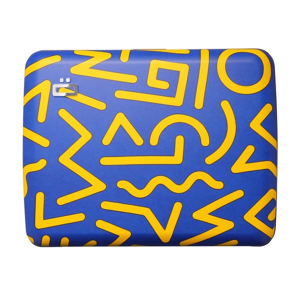 ÖGON -DESIGNS- Aluminium Wallet, Large Capacity with Metal Lock, RFID