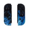 MODDEDZONE Blue Fire Switch Custom Joy-Con's Controllers Unique Design