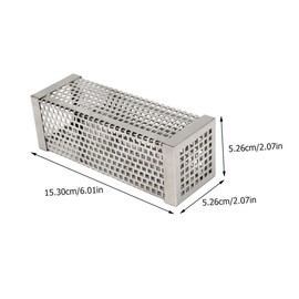 BESPORTBLE Stainless Steel Square Pellet Smoker Tube for Bbq Portable Barbecue Tool for Flavorful Grilling Compatible with Cherry Hickory and Oak Pellets