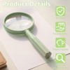 Handheld Reading Magnifying Glass, 3.5X & 5X Dual Lens Magnifier,