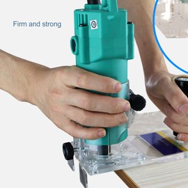 ANKROYU Trimmer Router Base, Plastic Router Transparent Base, Scratch Resist Woodworking Trimmer Base, Clear Trimmer Base, Standard Router Base for Woodworking