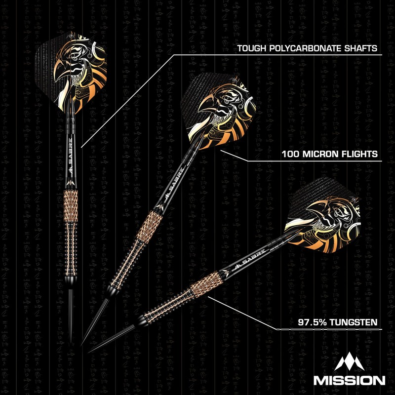 Mission | Horus Darts | Black & Bronze | Electro