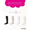 MeMoi Girls' Pointelle Cotton Blend Knee High Sock White 12