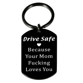 Christmas Gifts for Teen Girls Boys, Drive Safe Keychain for Men Women, Stocking Stuffers for Teens, Valentines Day Gifts for Son Daughter from Mom, Sweet 16 Gifts for Girls Boys New Driver Gifts