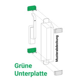 GfS Base Plate for Fixing Escape Door Covers Type E, F, S, D2, K