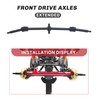2PCS Steel Drive Shaft Front Rear Transverse Drive Shaft for