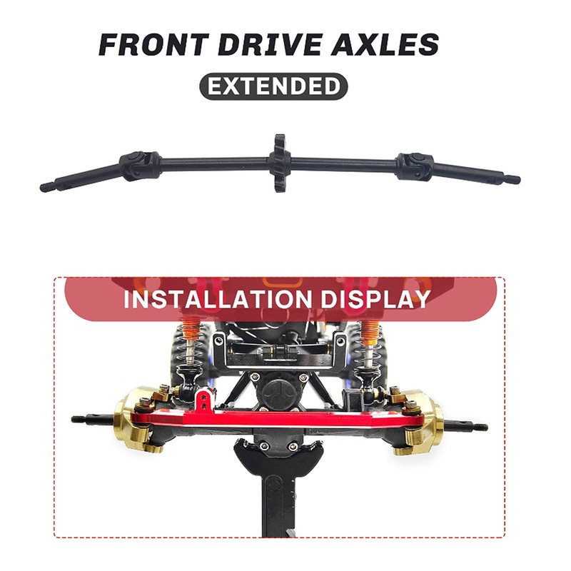 2PCS Steel Drive Shaft Front Rear Transverse Drive Shaft for