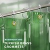 AmazerBath Long Shower Curtain Liner, 100% EVA Soft Clear Green