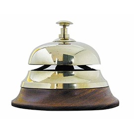 Maritime Brass and Wood Table Bell