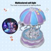 Innovative Children Carousel Birthday Gift Plastic Ornaments Luminous Eight Tone