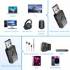 USB Bluetooth 5.0 Dongle Adapter with 3.5mm AUX, 4-in-1 Car