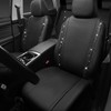 CAR PASS Leather Bling Diamond Car Seat Covers Full Set,