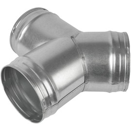 Vent Systems 5'' Inch Duct Connector 3 Way Hose Adapter/Splitter for Hose Y-Shape Round Pipe Connector- Extractor Fan - Duct Hose Dryer Vent Y Connector - 5 Inch 3 Way Fitting Metal
