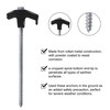 ABCCANOPY Drillable Garden Shed Stakes, Bonus Adapter, tie-Downs, Black