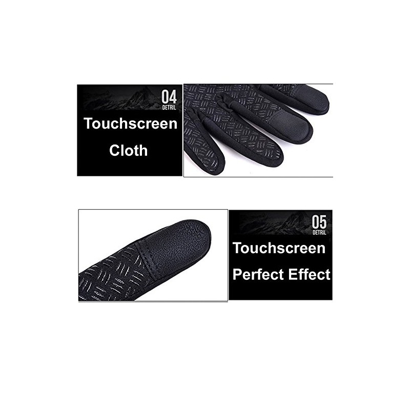 DGBAY Cycling Touch Screen Outdoor Gloves,Mountain Bike Gloves, Waterproof Outdoor