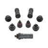 AOHUA IP68 Waterproof Connector (4-Pack), M20 2-Pin Industrial/Aviation Connector, (300V/15A)
