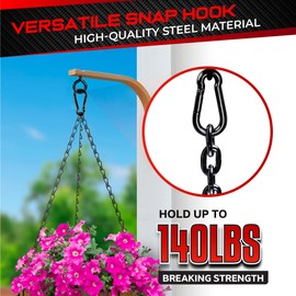 PAMAZY 8Pcs 2.36In Spring Snap Hooks, Carabiner Clip, Heavy Duty Rope Connector, Quick Link Carabiners Spring Snap Hooks for Indoor and Outdoor Activity, Camping, Climbing, Fishing, Hiking