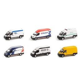 Greenlight Route Runners Series 4 Diecast Car Set - Box of 6 Assorted 1/64 Scale Diecast Model Cars