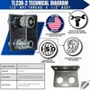 1/2" Hydraulic Quick Connect Coupler Set, Flat Face, 1/2" NPT,