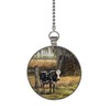 Gotham Decor Barnyard Cow Single Ceiling Fan and Light Pull
