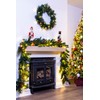 Christmas Wreath 60cm PVC Pine Needle | Pre-lit |Pre-Decorated |