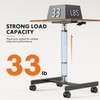 Sweetcrispy Mobile Small Stading Desk - Sit Stand Desk, Portable