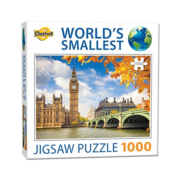 Cheatwell Games 13138 Puzzle World's Smallest 1000 Piece Jigsaw Big Ben London