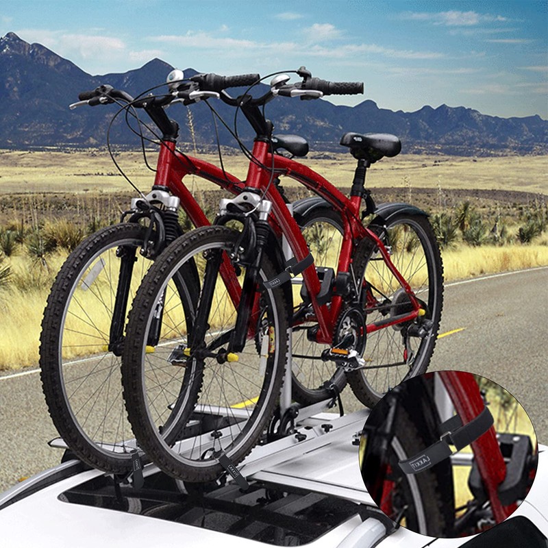 Bike Rack Straps Adjustable Velcro Straps 1 inch Wide Bike