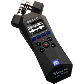 Zoom ZH1E H1essential 2-Track Handy Recorder with 32-Bit Float Recording + 4X AA Batteries with Charger + 64GB microSDXC Memory Card + Cleaning kit + Wire Ties